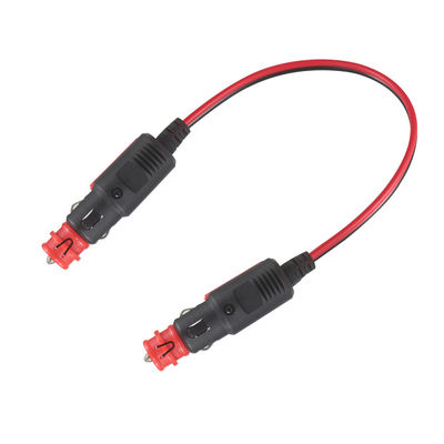 Doppeltes männliches 12V/24V Zigarettenanzünder-Verlängerungskabel, Hochleistungs