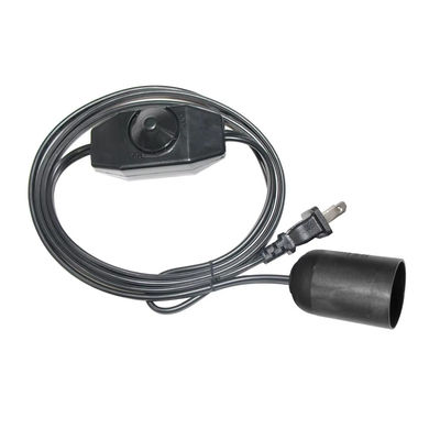 NEMA 1-15P zu E27 Umrichterkabel mit verstellbarem Dimmer-Schalter für Lampenhalter-Steckdose 3-Stift Stecker 15A 250V