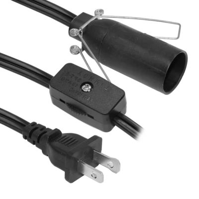 Wasserdichtes NEMA1-15P E14 Glühbirnenhalterumwandler mit Schaltkabel für Innenlampenverkabelung 250V 15A