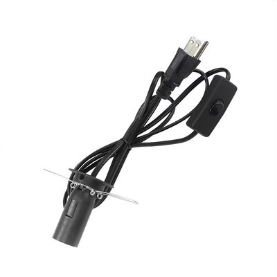 Einstellbarer NEMA5-15P E14 Glühbirnenadapter Kabel Dimmbarer Steckdosenkonverter mit 303 Schalter