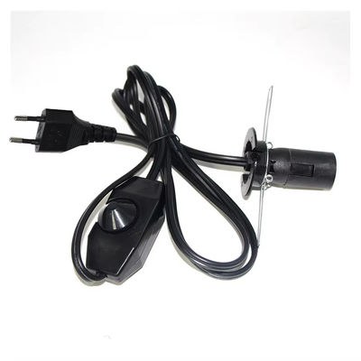 Premium EU Stecker E14 Glühbirnhalterkabel mit verstellbarem Dimmer-Schalter für Deckenleuchten AC 250V 5A Lampenbasisanschluss