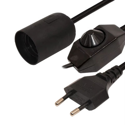 Einstellbares, dimmbares EU-Stecker-E27-Glühlampenkabel mit Deckenlampe für Innenbeleuchtung 220-240 V Hitzebeständig