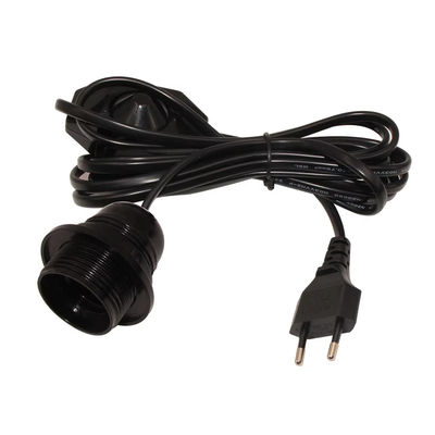 EU-Stecker E26 Glühbirnhalterkabel mit Rotationsdämpferschalter 250V 4A