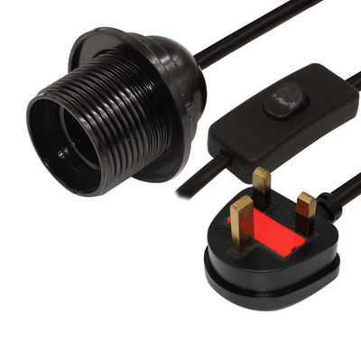 UK Plug E26 Bulb Socket Converter mit 303 Schalter & 250V Bewertung für Innenbeleuchtung Zubehör