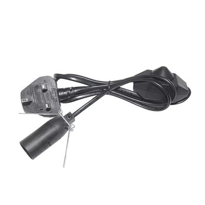 UK Stecker E14 Glühbirnenhalter Adapterkabel mit verstellbarem Dimmer-Schalter & CE-Zertifizierung - BS1363 Standard Sicherheitsbeleuchtung Zubehör