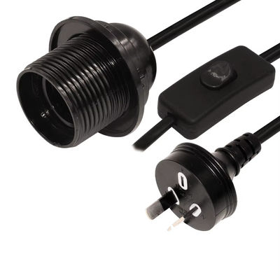 Wasserdichtes E26 Lampenhalter Stromkabel AU Stecker mit 303 Schalter für Innen-/Außenbeleuchtung 250V 10A