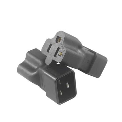 NEMA 5-15R bis IEC 320 C20 Konverter Steckeradapter für Rechenzentrum/Industrie, 250V 15A dauerhafter Stromanschluss