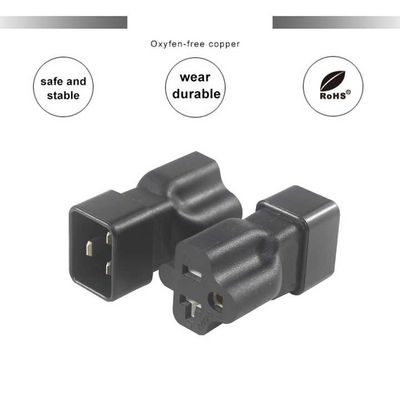 NEMA 5-15R bis IEC 320 C20 Konverter Steckeradapter für Rechenzentrum/Industrie, 250V 15A dauerhafter Stromanschluss