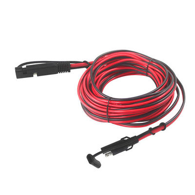 SAE zu SAE Witterungsdichte Steckplatte 16AWG Kabel für Solargenerator Steckdose Seitenwand Port Batterielader