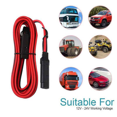 SAE zu SAE Witterungsdichte Steckplatte 16AWG Kabel für Solargenerator Steckdose Seitenwand Port Batterielader