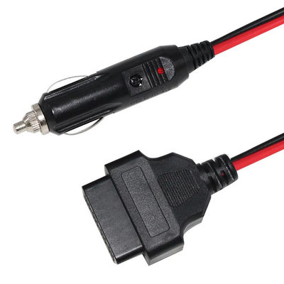 Universelles Zigarrenanzündern für Autos mit OBD2-Diagnosekabel für Fahrzeugscanner mit 16ft 12V-24V Sicherheitszertifiziert