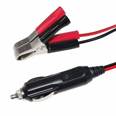 12V/24V Zigaretteneinstellung zu Akku-Clips Adapterkabel für die Notstromversorgung des Autos Sonnenladegerät 16AWG