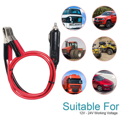 12V/24V Zigaretteneinstellung zu Akku-Clips Adapterkabel für die Notstromversorgung des Autos Sonnenladegerät 16AWG