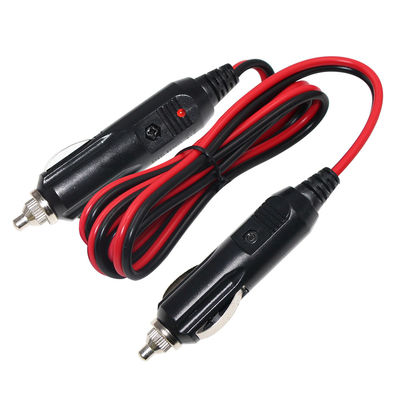 12V-Schwerlast-Männlich-Männlich-Auto-Ladekabel für die Fahrzeugstromversorgung 16AWG Schnellladung und Überlastschutz (schwarz)