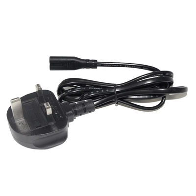 UK zu C7 Stromkabel 1.5M 250V 2.5A 18AWG Flexibles PVC für Nintendo Switch/Lautsprecher/Laptop-Stromversorgungsadapter
