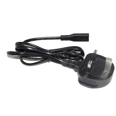 UK zu C7 Stromkabel 1.5M 250V 2.5A 18AWG Flexibles PVC für Nintendo Switch/Lautsprecher/Laptop-Stromversorgungsadapter