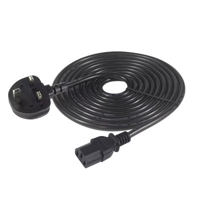 Großbritannien bis C13 Stromkabel 1.2M 250V 13A 16AWG Schwerlastkabel für Server/Medizintechnik/Rechenzentrum PDU (CE/BS1363/RoHS)
