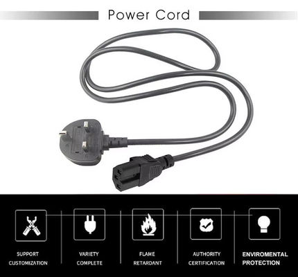 UK Standard C15 Stromkabel Schwerlastkessel Blei 3-Pin Stecker an IEC C15 Kabel für Wasserkessel Kaffeemaschine mit Optionen