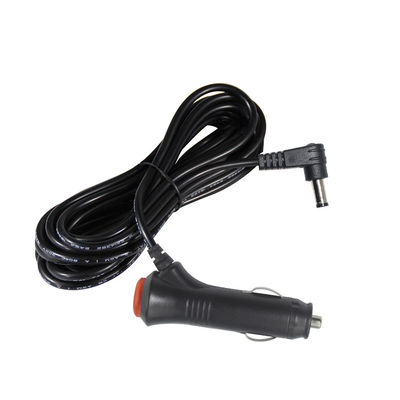 12V/24V Winkel-Auto-Ladegerät mit Ein-Aus-Schalter - 90-Grad-Gleichstromkabel für das Laden von Autogeräten und USB-Geräten