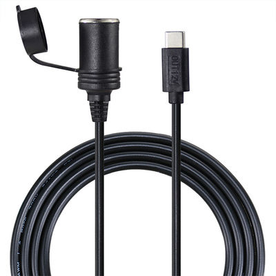 12V 24V Dual-Input USB-C Auto-Ladegerät Adapter-Wandler für Fahrzeugladung mit QC3.0 Schnellladung & Sicherheitsschutz