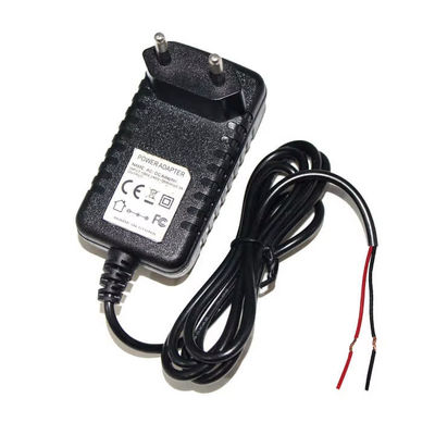 EU-Stromadapter 12V 1A 2A mit entferntem Drahtende