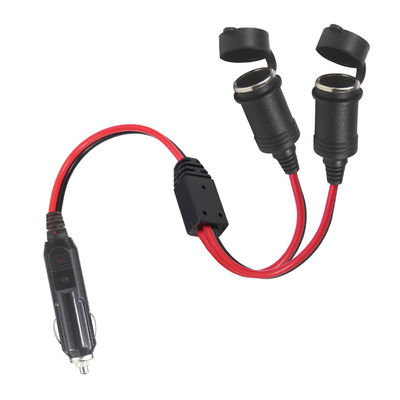 12V 24V Dual-Socket-Auto-Zigarettenanzünder-Splitter-Adapter-Verlängerung für SUV-LKW-Transporter-Stromversorgung-Ladegerät-Stromerweiterung