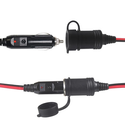 12V 24V Dual-Socket-Auto-Zigarettenanzünder-Splitter-Adapter-Verlängerung für SUV-LKW-Transporter-Stromversorgung-Ladegerät-Stromerweiterung
