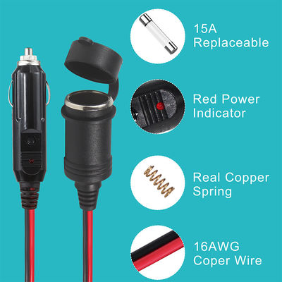 Triple Socket Auto Zigarette Zünder Splitter Adapter mit Schaltern für 12V/24V Fahrzeug Ladegerät Leistungsausdehnung