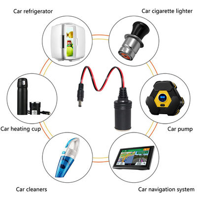 Cigarette Lighter Socket to DC Plug Power Cable for 12V 24V Stromversorgung