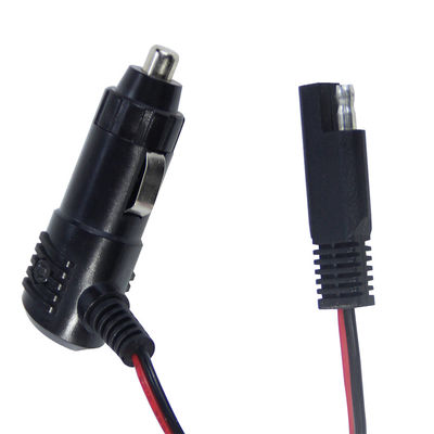 12V Zigarettenanzünder-Stecker mit Schalter auf SAE-Anschluss-Stromkabel für Solarpanel-Batterielader und Motorradnutzung