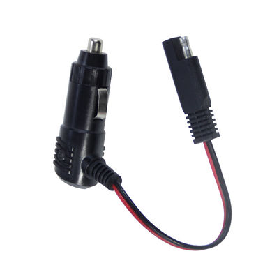 12V Zigarettenanzünder-Stecker mit Schalter auf SAE-Anschluss-Stromkabel für Solarpanel-Batterielader und Motorradnutzung