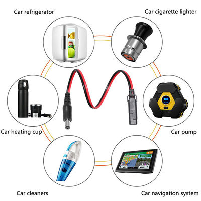SAE-to-DC-Stecker-Power-Adapterkabel für 12V-Solarpanel-Batteriesatz für Motorräder und DIY-Elektronik