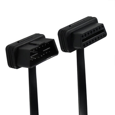 OBD-II Flat-Ribbon-Verlängerungskabel mit 16-Pin-Männlich-Weiblich-Anschluss für Fahrzeugdiagnostischen Scanner GPS-Tracker