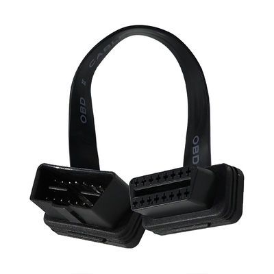 OBD-II Flat-Ribbon-Verlängerungskabel mit 16-Pin-Männlich-Weiblich-Anschluss für Fahrzeugdiagnostischen Scanner GPS-Tracker