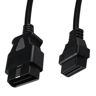 OBD-II-Männlich-Weiblich-Verlängerungskabel mit 16-Pin-Anschlüssen für die Installation eines GPS-Trackers für Autodiagnosescanner