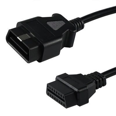 OBD-II-Männlich-Weiblich-Verlängerungskabel mit 16-Pin-Anschlüssen für die Installation eines GPS-Trackers für Autodiagnosescanner