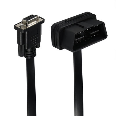 OBD-II-DB9-Diagnose-Adapterkabel mit 16-Pin-Männlich-zu-9-Pin-Serienanschluss für Fahrzeug-Scan-Tool-Schnittstelle