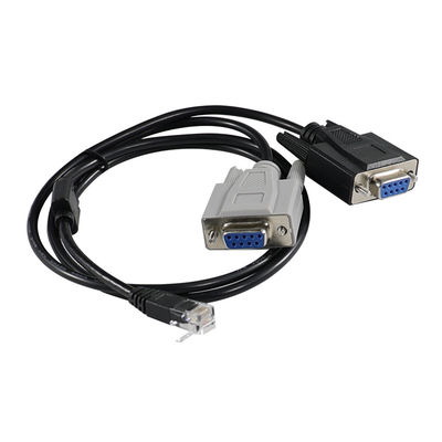 RJ45-zu-Dual-DB9-Männlich-Seriekonverterkabel für Kommunikationsgerät für Konsolen-Serversplitter