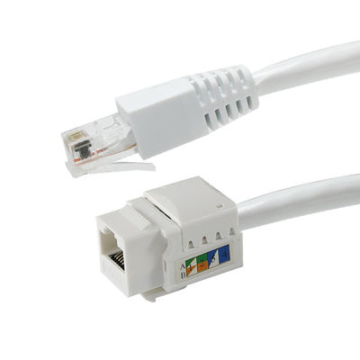 Werkzeugfreier Cat6 RJ45 Keystone Inline Coupler weiblich auf weiblich für Ethernet-Patch-Panels oder Wandplatten 8P8C LAN-Netzwerkadapter