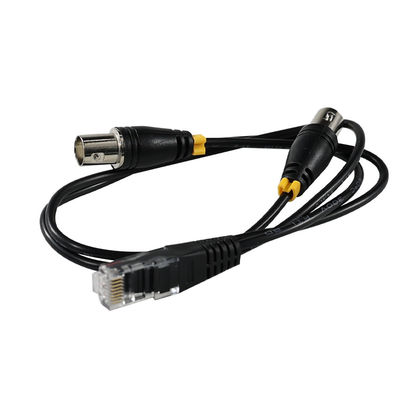 RJ45/RJ48 Männlich-zu-Doppel-BNC-Weiblich-Adapterkabel für T1/E1 Schnittstellen-Signalübertragung Koaxieumwandler SplitterA