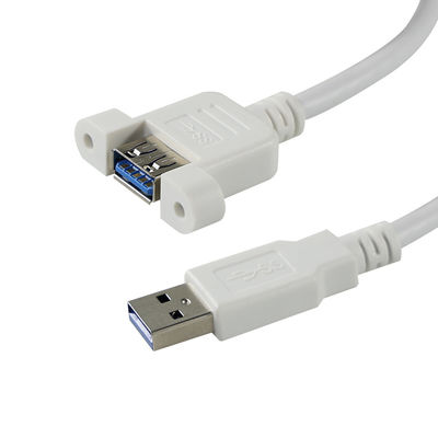 USB 3.0 Ein männliches zu weibliches Verlängerungskabel mit Schraublöchern für die Datenübertragung und Geräteerweiterung 3ft/4ft/5ft