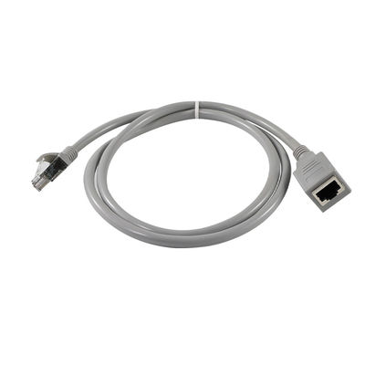 RJ45 Ethernet-Verlängerungskabel von Mann zu Frau mit Panel Mount für LAN-Netzwerk-Router-Switch Cat5e/Cat6, 4FT/5FT/6FT