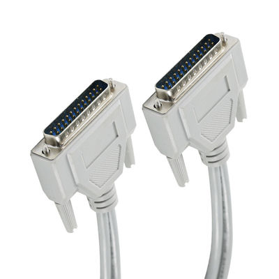 DB-25 Männlich-Männlich-Serienkabel für RS-232/Paralleldruckerverbindung - 1ft/2ft/5ft, PVC weiß