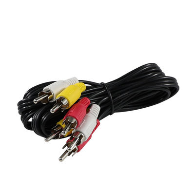 6 - Fuß-RCA-AV-Kabel 3 /multi-Piece (rot/weiß/gelb) für Fernseher/DVD-Player/Spielekonsolen mit Kupfer - Plattierte Steckverbinder