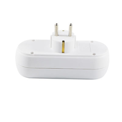 Europäischer 3-Wege-Stecker-Adapter mit 3 Wechselstromanschlüssen 250 V 10 A Kompakt-Konverter-Stecker für Heim- und Reisezwecke