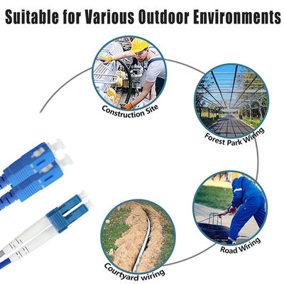 SC-LC-Fiber-Optic-Patch-Kabel - Duplex-Sprungkabel für Einzel- oder Multimodeanwendungen in Rechenzentren und FTTx