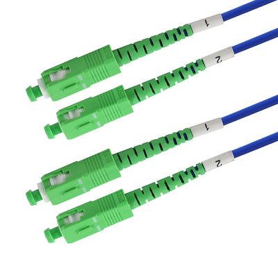 SC APC-Simplex-Singlemode-Fiber-Optic-Patch-Kabel -Low-Loss-Jumper-Kabel für FTTH, Telekommunikationsschränke, ODF-Anwendungen