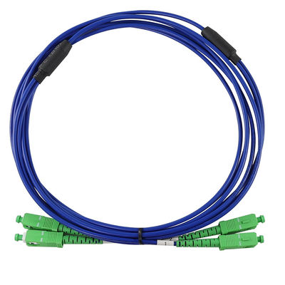 SC APC-Simplex-Singlemode-Fiber-Optic-Patch-Kabel -Low-Loss-Jumper-Kabel für FTTH, Telekommunikationsschränke, ODF-Anwendungen