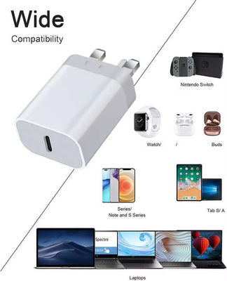 Schnellladegerät 20W Typ C PD Wireless USB-C Adapter mit magnetischer Schnellladung für Telefone GAN 30W UK Stecker Netzteil