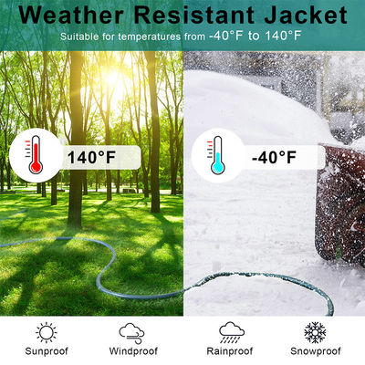 90-Grad-Flachstecker NEMA 5-15P auf 5-15R Outdoor-Verlängerungskabel 6 Fuß